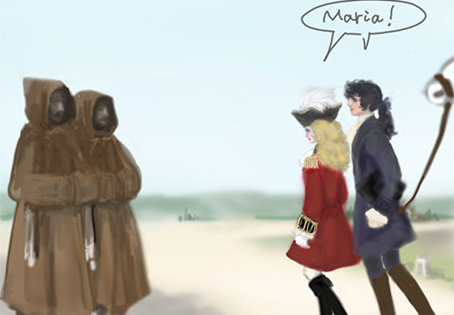 「マリア！」とご挨拶します